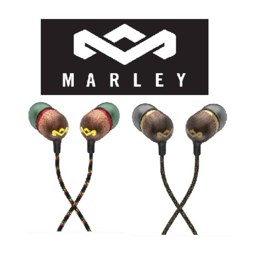 Bundle of 2 House of Marley Smile Jamaica in-ear headphones